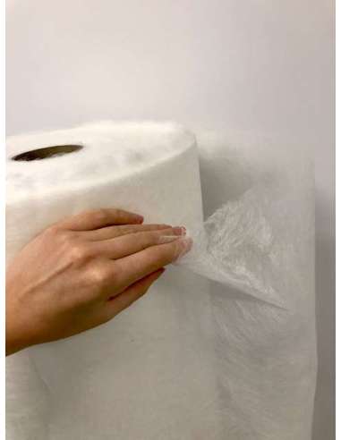 Tecido não tecido de fibra de vidro MAT - 30 gr / m2 - Largura 1000 mm.