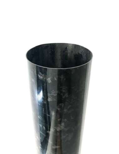 Tubo de fibra de carbono acabado Marble-Forged (100mm. Ø exterior - 98mm. Ø  interior) 900mm.
