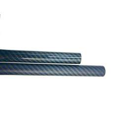 Tubo de fibra de carbono-kevlar azul malha vista (19 mm. Ø externo - 17 mm. Ø interior) 1000 mm.
