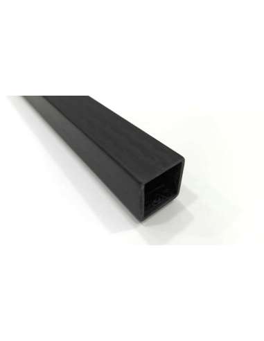 Square carbon fiber tube, outer (30x30 mm.) - inner (25x25 mm.) - Length 1000 mm.