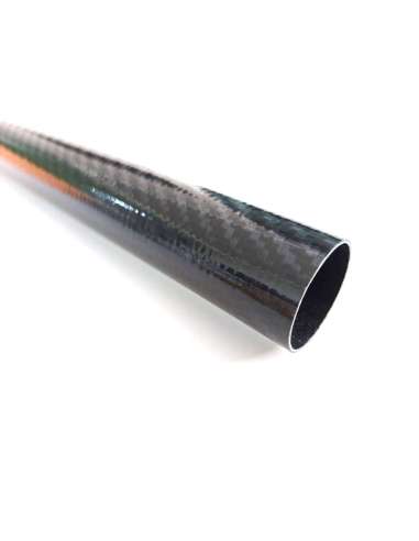 Tubo 50% fibra de carbono - 50% fibra de vidrio (29mm. Ø exterior - 27mm. Ø  interior) 1200mm.
