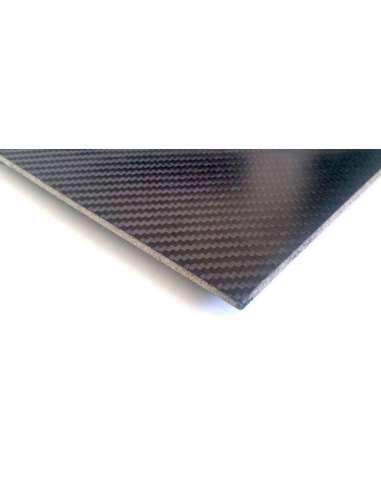 Carbon fiber sandwich plate with inner core - 800 x 500 x 5,5 mm.