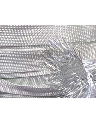 Commercial sample 40mm Ø glass fiber braided tubular sleeve