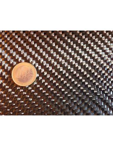 Carbon fiber fabric  2x2 12K weight 600gr/m2 width 1000 mm.