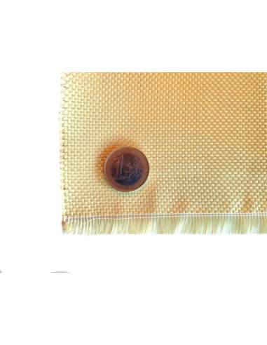 Commercial sample woven of kevlar fiber Taffeta 1x1 3K weight 180gr/m2 - 250mm x 200mm.