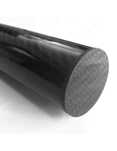 Tampa de fibra de carbono para tubos com tamanhos (43mm, Ø externo - 40mm, Ø interior)