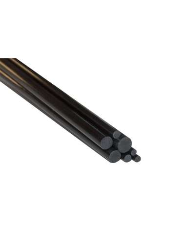 R6 5x 6mm OD x 800mm Pultruded Carbon Fibre Rods