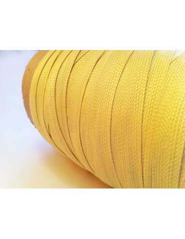 Muestra comercial de cinta plana de fibra de kevlar trenzada de 10mm