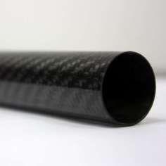 Tubo de fibra de carbono malla vista (12mm. Ø exterior - 8mm. Ø interior) 1000mm.