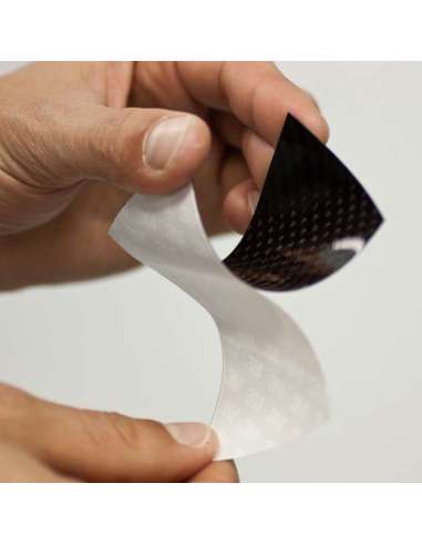 Placa adesiva de fibra de carbono real - 0,4 mm. espessura