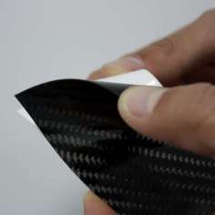 Placa adesiva de fibra de carbono real - 2 mm. espessura