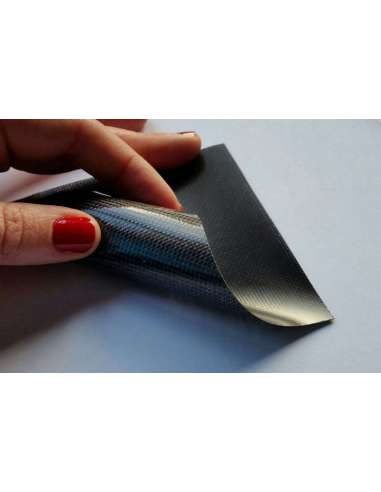 Commercial sample glass fiber flexible blade 1K  1x1 (Black color) - 50x50 mm.