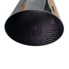 Tubo ovalado de fibra de carbono (57x35mm.) Ø exterior - (55x33mm.) Ø interior - 400mm.