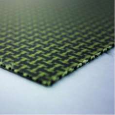 Plancha de fibra de Kevlar-carbono una cara - 1200 x 1000 x 1,5 mm.