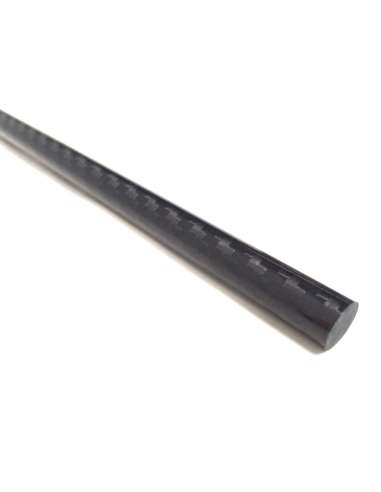 Carbon fiber rod with MESH VIEW, ø 8 x 960mm. GLOSS
