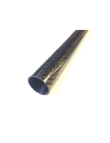 Tubo de fibra de carbono para pértiga telescópica (54,5mm. Ø exterior - 51,5mm. Ø  interior) 1950mm.