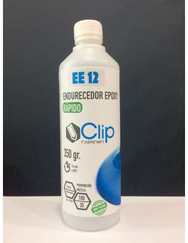 Endurecedor EE12 para resina epóxi CURA RÁPIDA - 350 gr.