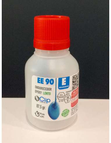 Endurecedor EE90 para resina epóxi CURA LENTA - 87,5 gr.