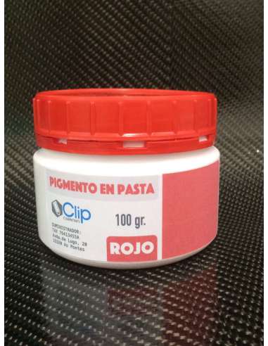 Pigmento en pasta ROJO - 100 gr.