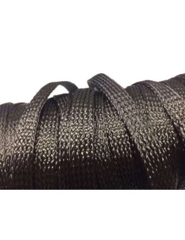 Amostra comercial de manga tubular trançada de fibra de carbono - Ø 20 mm.