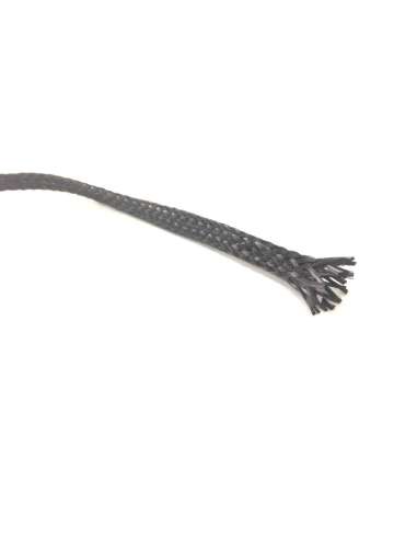 Amostra comercial de manga tubular trançada de fibra de carbono - Ø 10 mm. - 4,83gr/m