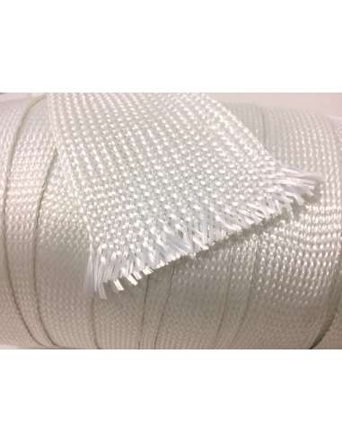 Commercial sample 55mm Ø glass fiber braided tubular sleeve