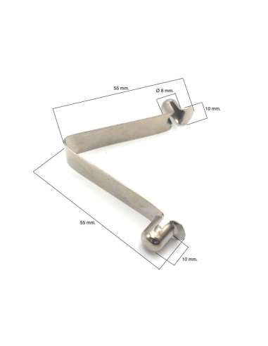 DOUBLE metallic spring for D8 tube