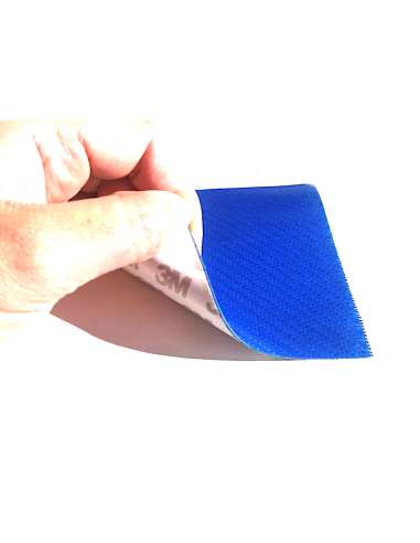Glass fiber 1K flexible sheet Twill (Intense blue color) with 3M adhesive