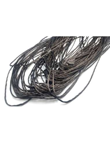 Cordón redondo trenzado de fibra de carbono de 1mm