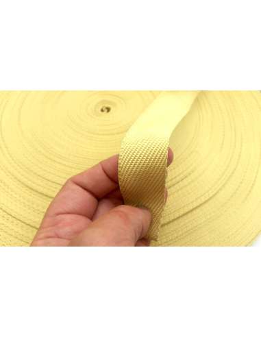 Muestra comercial de cinta plana de kevlar para protección - 25mm