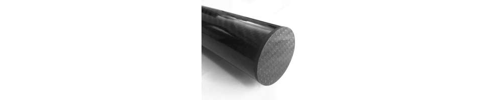 Tapas de fibra de carbono para tubos