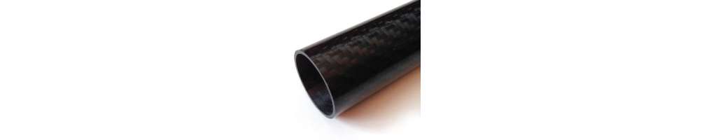 Commercial samples of carbon fiber or carbon-kevlar tubes. 