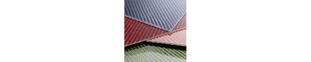 Planchas y láminas fibra de carbono y/o Kevlar